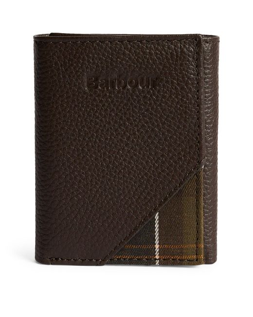 Barbour Brown Leather Tarbert Wallet for men