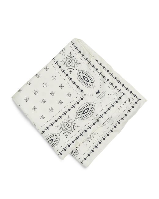 Weekend by Maxmara Metallic Silk Geometric Print Square Scarf