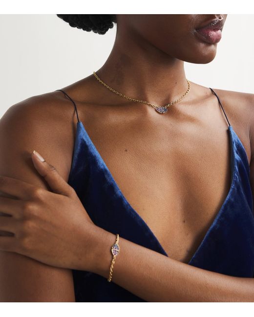 Emily P. Wheeler Metallic And Sapphire Ombré Candy Sky Necklace