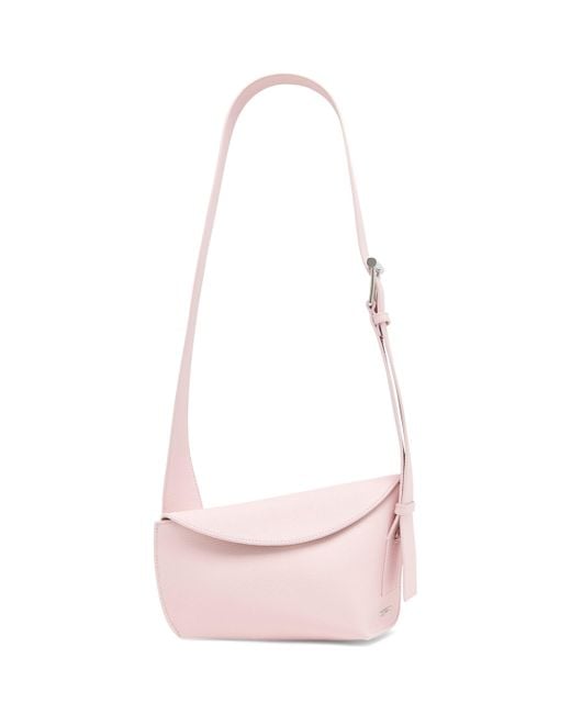Alexander McQueen Pink Leather T-Bar Sling Cross-Body Bag