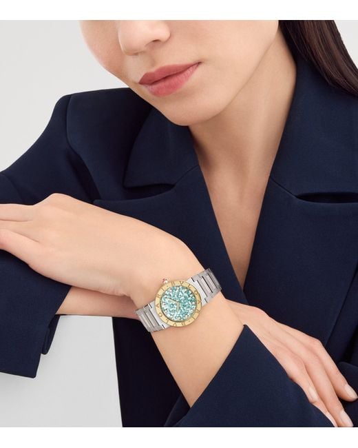 BVLGARI Metallic Stainless Steel And Watch
