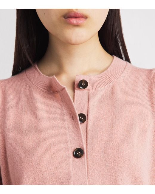 ME+EM Pink Cashmere Cardigan
