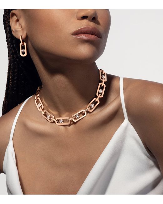 Messika Metallic So Move And Diamond Xl Drop Earrings