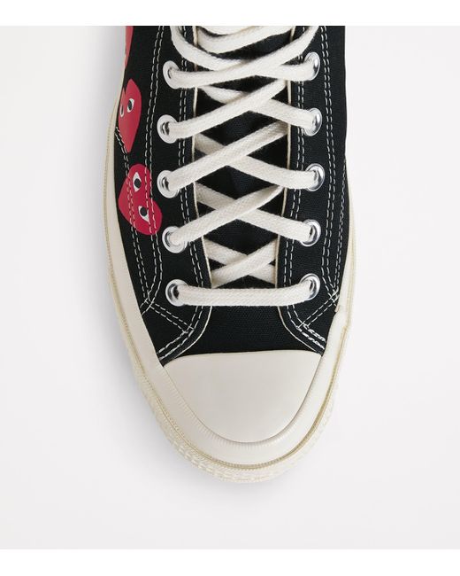 COMME DES GARÇONS PLAY Black X Converse Heart Chuck Taylor All Star '70 High-Top Sneakers for men