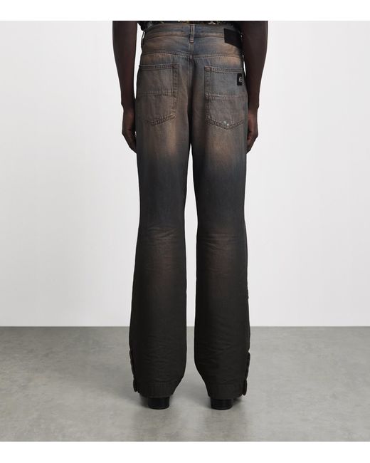 Amiri Gray Ripped Mx1 Straight Jeans for men