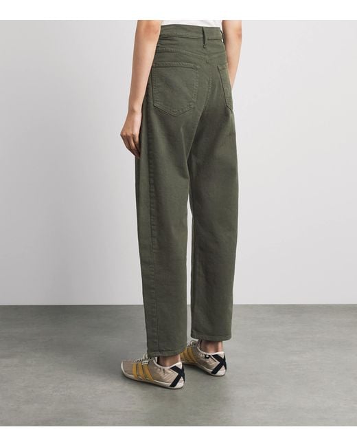 Mother Green The Half-Pipe Wide-Leg Jeans
