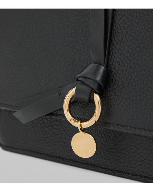 outlet【Chloe】Alphabet☆Black chain レザー クラッチバッグ Chloé Alphabet Clutch Bag in Black | Lyst