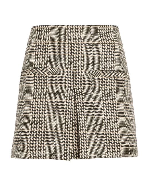Veronica Beard Multicolor Houndstooth Pavaline Mini Skirt