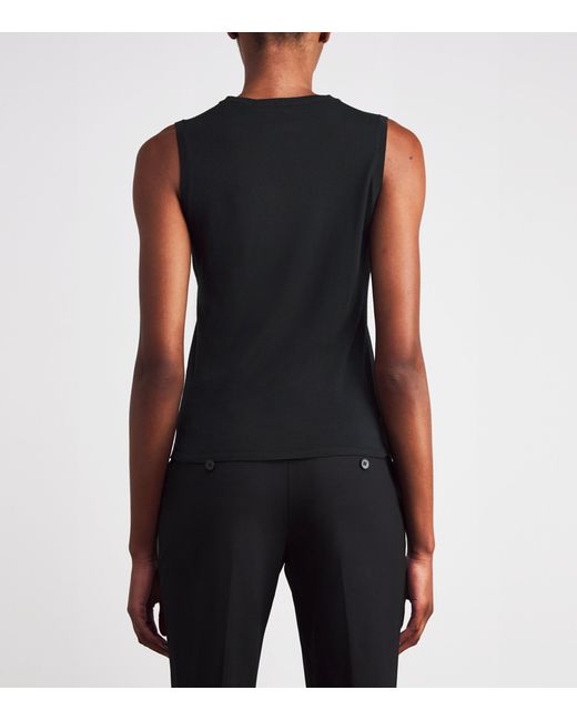 Theory Black Regal Wool Sweater Vest