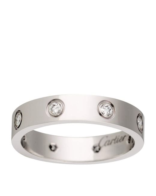 Cartier Metallic And Diamond Love Wedding Band