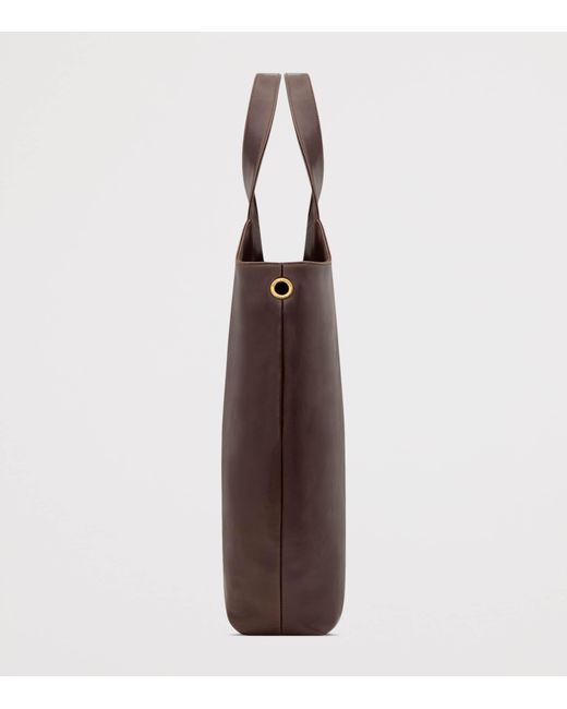Saint Laurent Brown Maxi Calfskin Icare Tote Bag