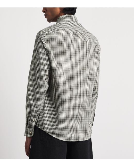 Barbour Gray Gingham Padshaw Shirt for men