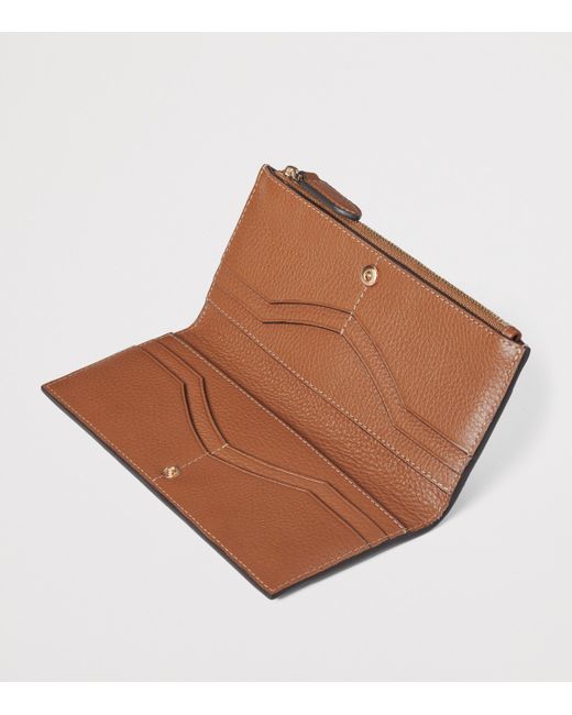 Aspinal Brown Large Leather Hudson Purse