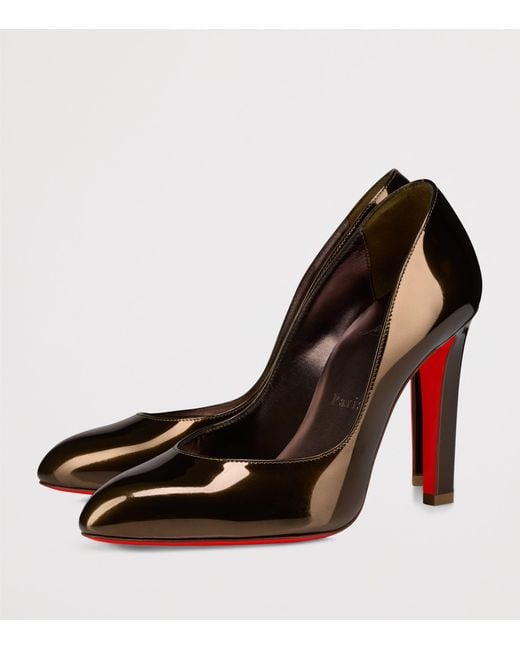 Christian Louboutin Brown Fannylove Leather Pumps 100