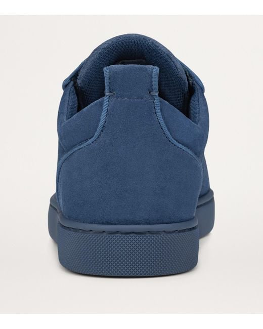 Christian Louboutin Blue Louis Junior Suede Low-Top Trainers for men