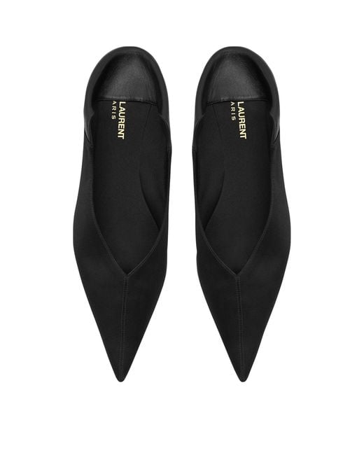 Saint Laurent Black Nour Ballet Flats
