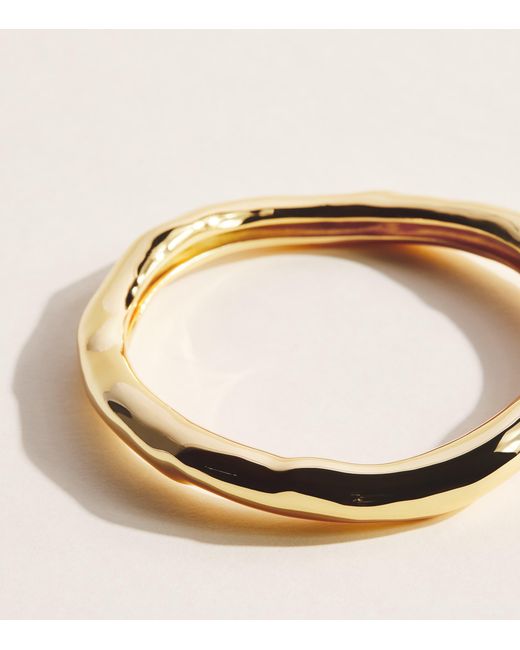 Alexis Blue Large-Plated Molten Bangle