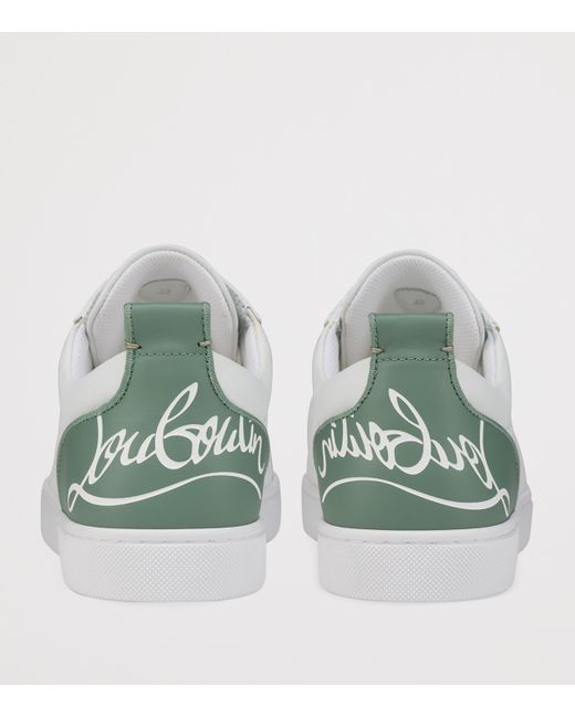 Christian Louboutin White Fun Louis Junior Leather Sneakers for men