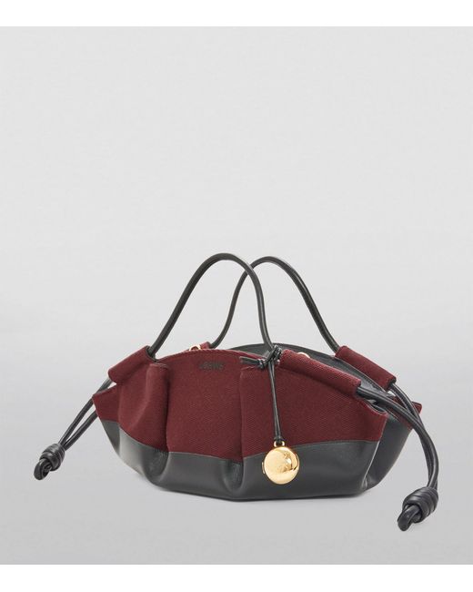 Loewe Brown Small Leather Paseo Top-handle Bag