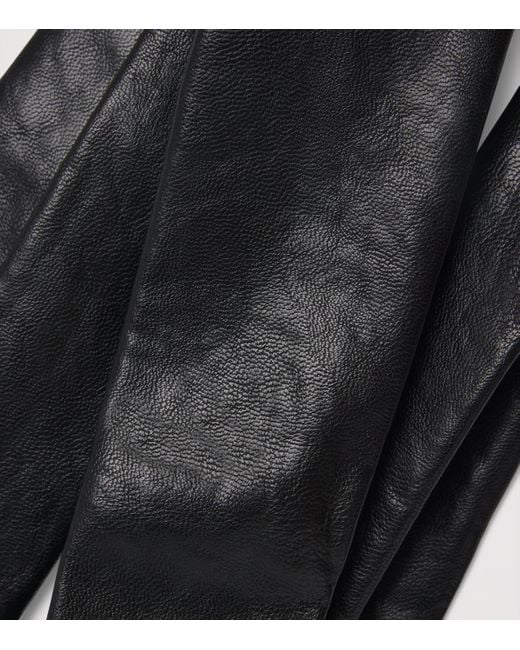 小物 OUR LEGACY TIE Black Real Fake Leather Faux leather tie in black - Our Legacy | Mytheresa