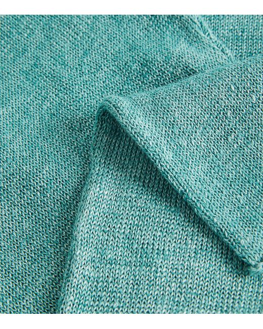 Eskandar Green Mid-length Boat-neck Sweater