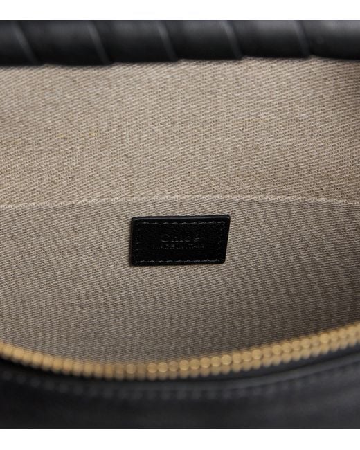 Chloé Black Calfskin Marcie Shoulder Bag