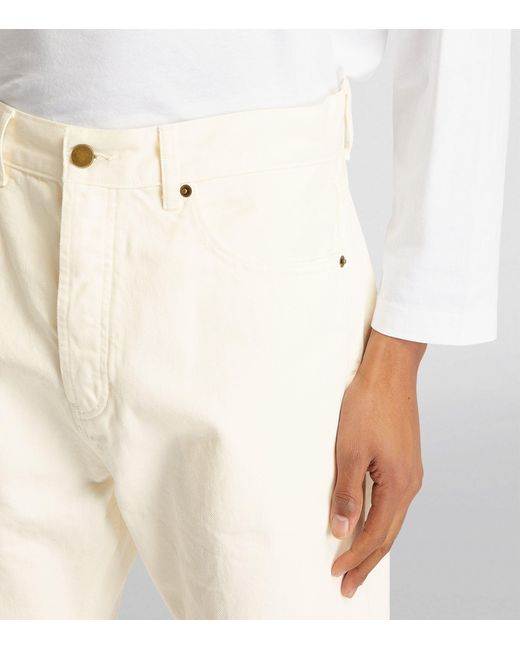 Fear Of God White Cotton Straight Jeans for men