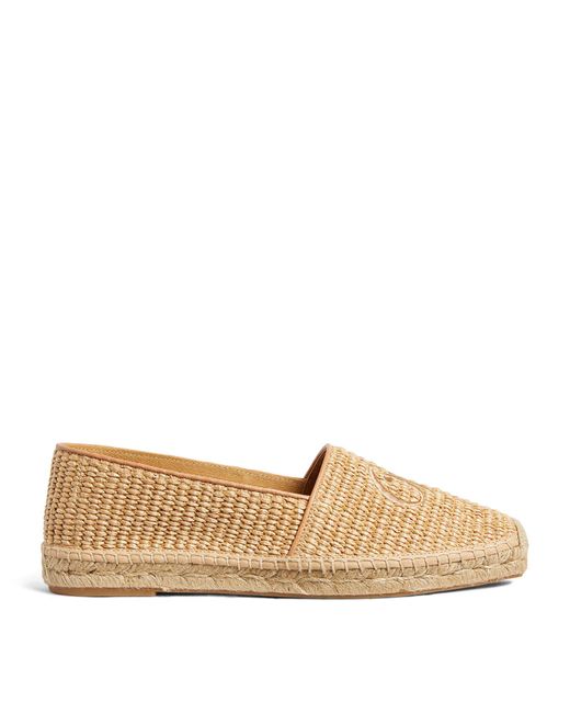 Weekend by Maxmara Natural Woven Monogram Sella Espadrilles