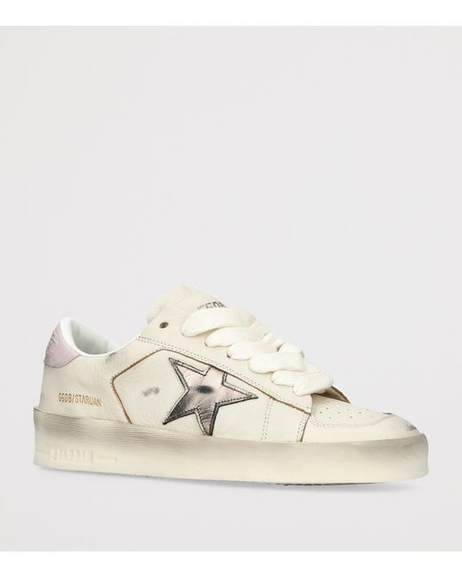 Golden Goose Deluxe Brand Natural Leather Stardan Sneakers