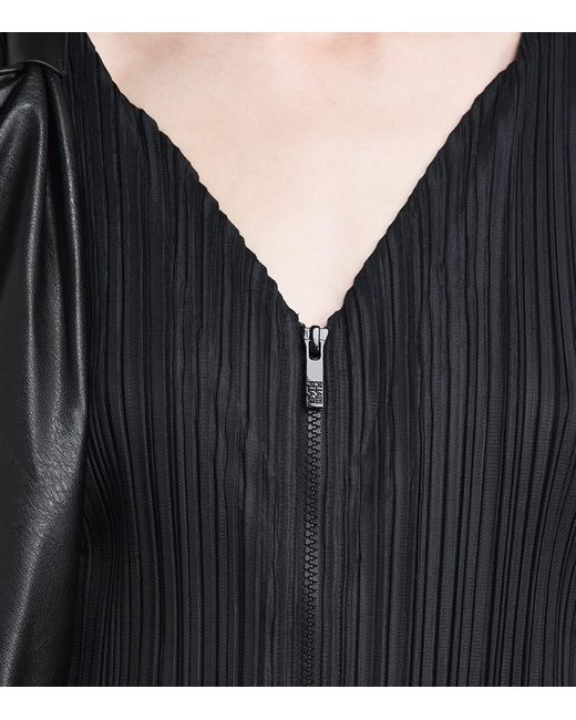 Pleats Please Issey Miyake Black Fluffy Basics Jumpsuit