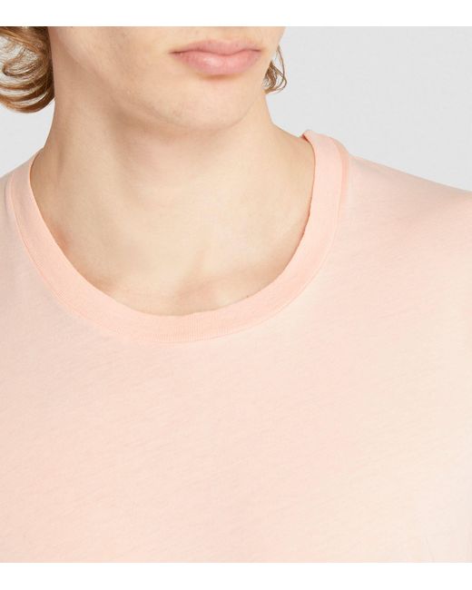 The Row Pink Cotton T-shirt for men