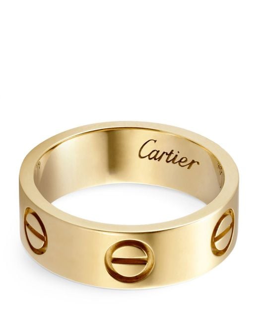 Cartier Metallic Yellow Gold Love Ring