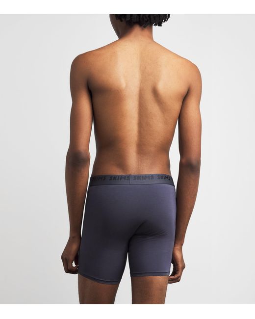 Skims Blue Stretch Boxer Briefs for men