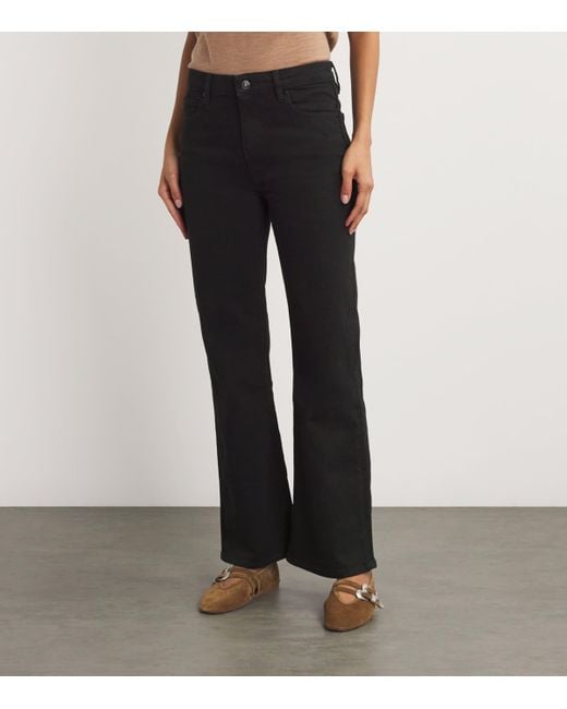 FRAME Black The Pixie Arrow Bootcut Jeans