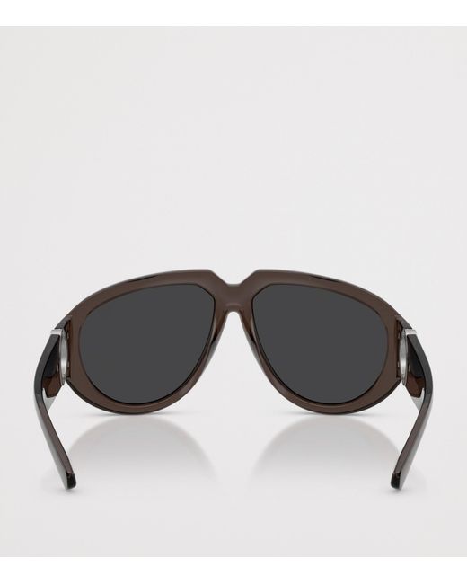Burberry Gray Pilot Sunglasses