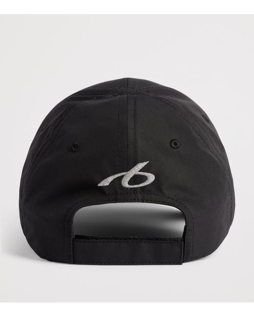 Balenciaga Black Logo Baseball Cap for men