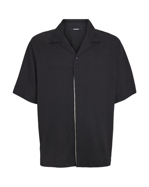 Jacquemus Black Cotton Jean Atelier Shirt for men