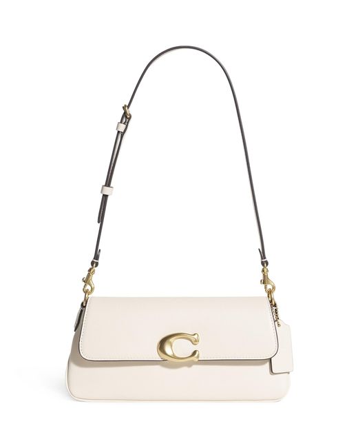 COACH Natural Calf Leather Jet Shoulder Bag