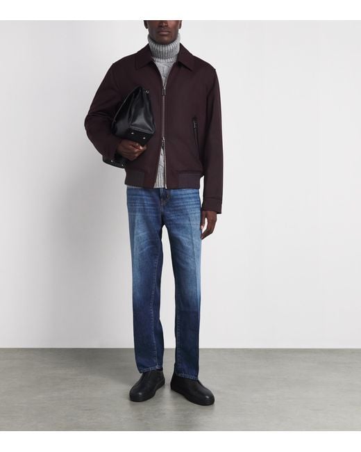 Isaia Gray Cashmere Cable-Knit Rollneck Sweater for men