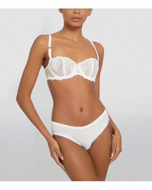 Chantelle White Champs Elysees Balconette Bra