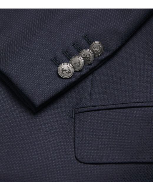 Pal Zileri Blue Wool Blazer for men