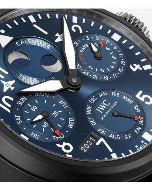 Iwc Black Ceramic Big Pilot's Perpetual Calendar Rodeo Drive Watch for men