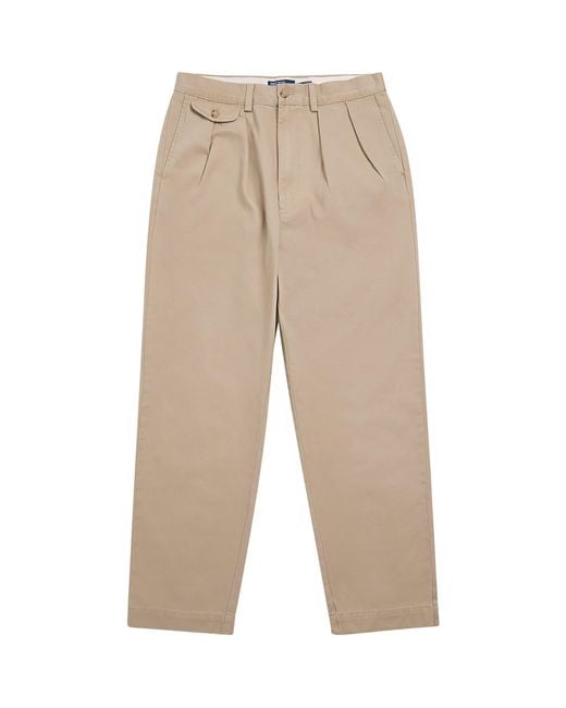 Polo Ralph Lauren Natural Cotton Pleated Whitman Chinos for men