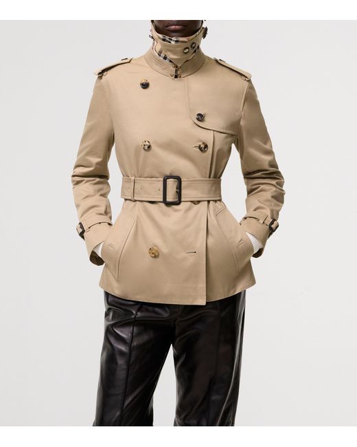 Burberry Natural Gabardine Lakefield Trench Jacket