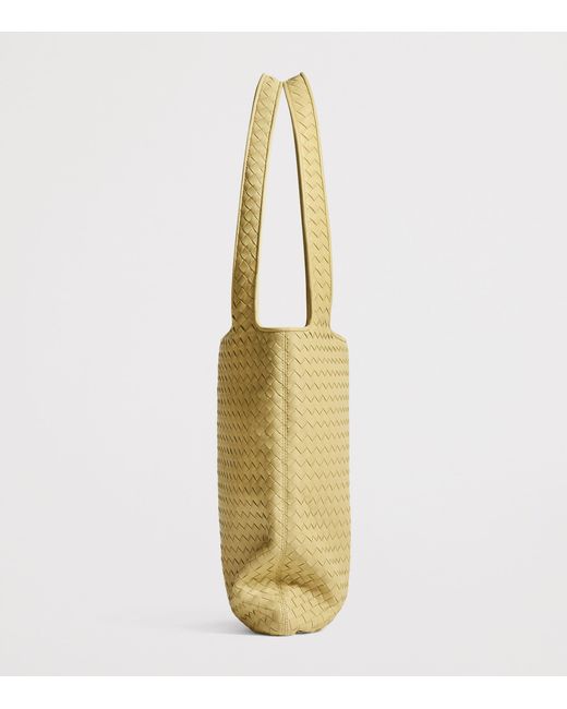 Bottega Veneta Yellow Small Leather Veneto Tote Bag for men