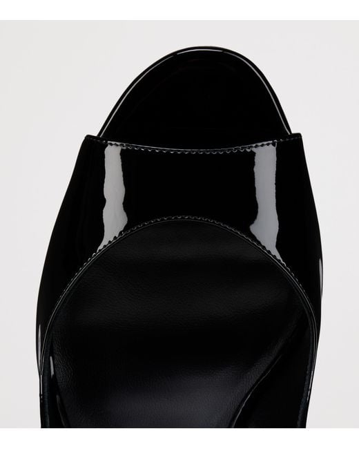 Christian Louboutin Black Sofia Z Patent Leather Slingback Sandals 100