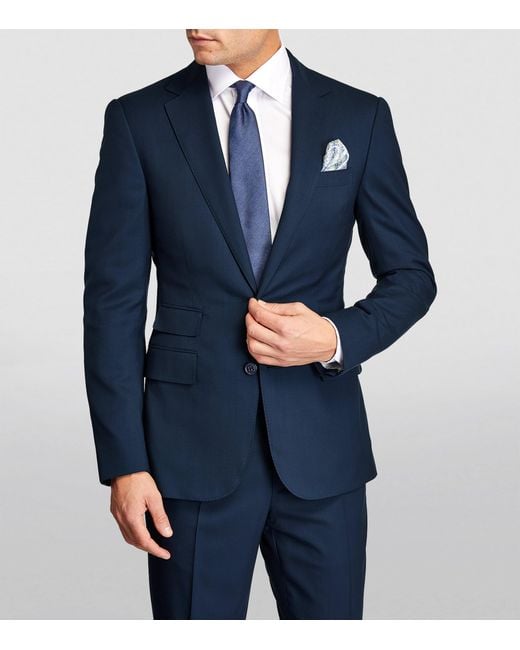 Ralph Lauren Blue Wool 2-Piece Suit for men