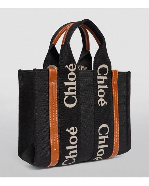 Chloé Black Small Woody Tote Bag