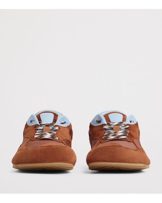 Bottega Veneta Brown Suede Orbit Flash Sneakers for men