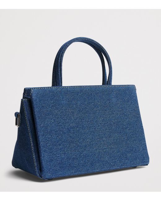 TALEL PARIS Blue Medium Denim V2 Tote Bag